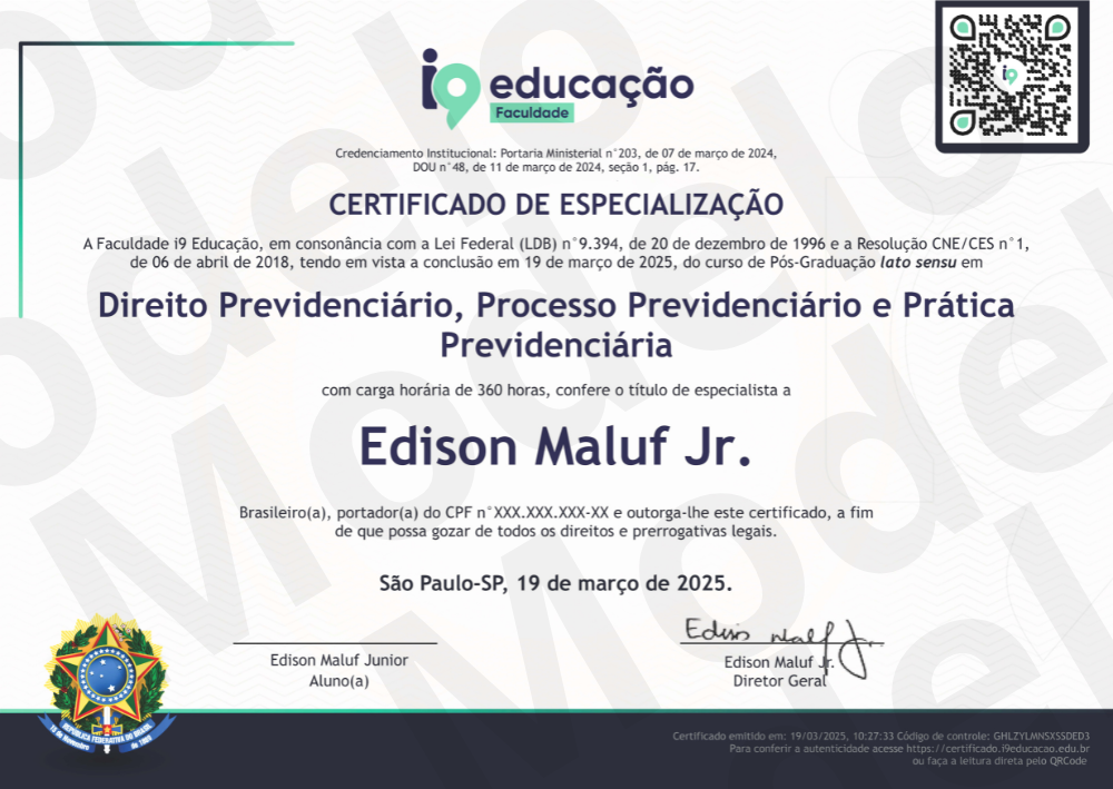Certificado Impresso